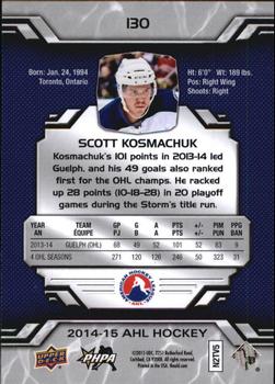 2014-15 Upper Deck AHL #130 Scott Kosmachuk Back
