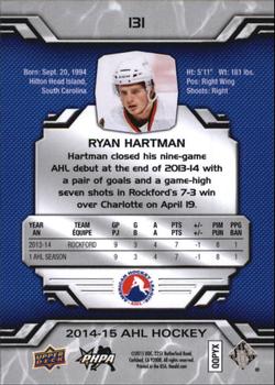 2014-15 Upper Deck AHL #131 Ryan Hartman Back