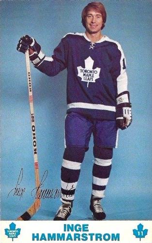 1975-76 Toronto Maple Leafs #NNO Inge Hammarstrom Front
