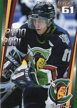 2000-01 Cartes, Timbres et Monnaies Sainte-Foy Shawinigan Cataractes (QMJHL) #21 Dominic Forget Front