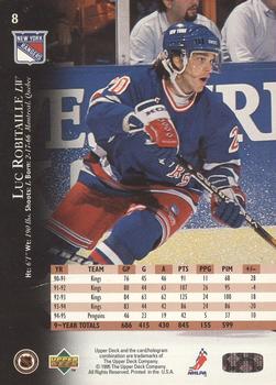 1995-96 Upper Deck - Electric Ice #8 Luc Robitaille Back