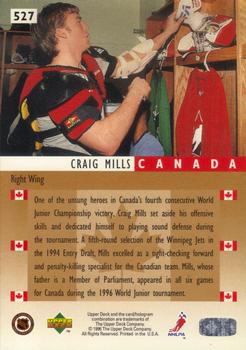 1995-96 Upper Deck - Electric Ice #527 Craig Mills Back