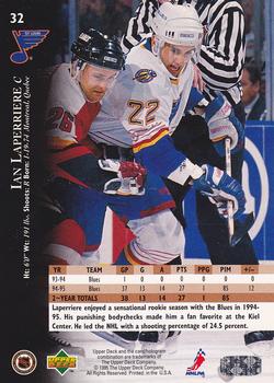 1995-96 Upper Deck - Electric Ice #32 Ian Laperriere Back