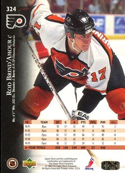 1995-96 Upper Deck - Electric Ice Gold #324 Rod Brind'Amour Back