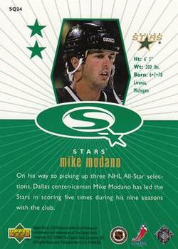 1998-99 UD Choice - StarQuest Green #SQ24 Mike Modano Back