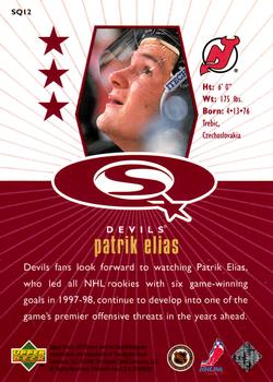 1998-99 UD Choice - StarQuest Red #SQ12 Patrik Elias Back