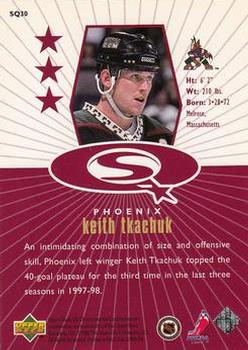1998-99 UD Choice - StarQuest Red #SQ30 Keith Tkachuk Back