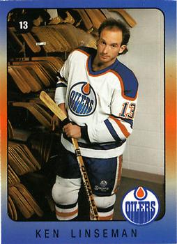 1990-91 IGA Edmonton Oilers #NNO Ken Linseman Front