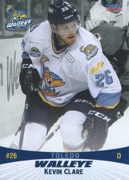 2014-15 Choice Toledo Walleye (ECHL) #5 Kevin Clare Front
