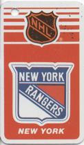 1983-84 Souhaits Renaissance NHL Collection Key Tags #NNO Rangers Logo / Glen Hanlon Front