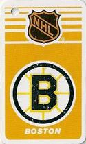 1983-84 Souhaits Renaissance NHL Collection Key Tags #NNO Bruins Logo / Pete Peeters Front