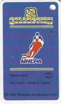 1983-84 Souhaits Renaissance NHL Collection Key Tags #NNO Dan Bouchard / NHLPA Logo Back