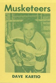 1974-75 Sioux City Musketeers (USHL) #7 Dave Kartio Front