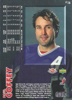 1995-96 Upper Deck Post Cereal #16 Paul Coffey Back