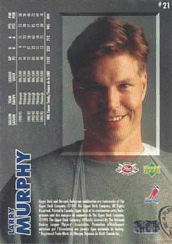 1995-96 Upper Deck Post Cereal #21 Larry Murphy Back