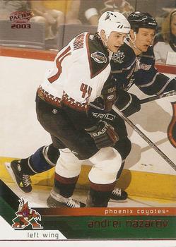 2002-03 Pacific - Red #302 Andrei Nazarov Front