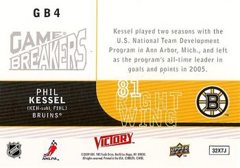 2009-10 Upper Deck Victory - Game Breakers #GB4 Phil Kessel Back