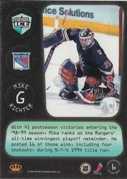 1998-99 Pacific Dynagon Ice - Ice Watchmen #6 Mike Richter Back