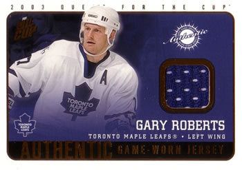 2002-03 Pacific Quest for the Cup - Jerseys #22 Gary Roberts Front