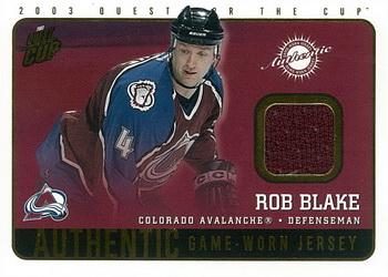 2002-03 Pacific Quest for the Cup - Jerseys #4 Rob Blake Front