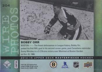2014-15 Upper Deck Masterpieces #204 Bobby Orr Back