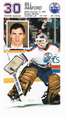 1988-89 Edmonton Oilers #NNO Bill Ranford Front
