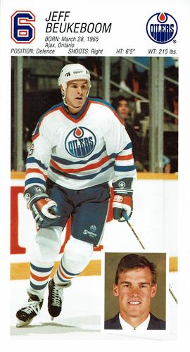 1988-89 Edmonton Oilers #NNO Jeff Beukeboom Front