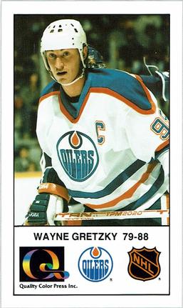1988-89 Edmonton Oilers Action Magazine Tenth Anniversary Commemerative #46 Wayne Gretzky Front
