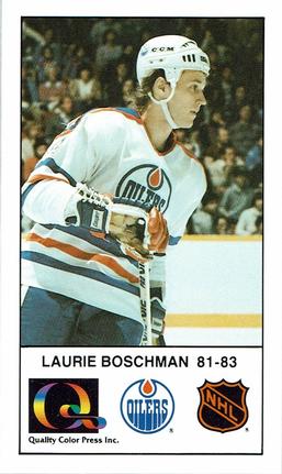 1988-89 Edmonton Oilers Action Magazine Tenth Anniversary Commemerative #94 Laurie Boschman Front