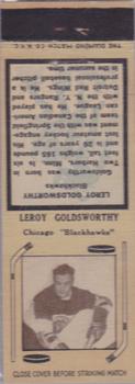1934-35 Diamond Matchbooks (Tan 1) #NNO Leroy Goldsworthy Front
