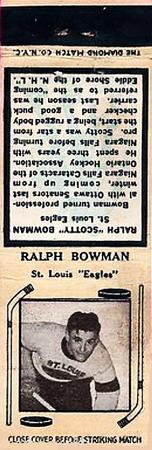 1934-35 Diamond Matchbooks (Tan 1) #NNO Ralph Bowman Front