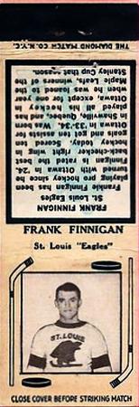 1934-35 Diamond Matchbooks (Tan 1) #NNO Frank Finnigan Front