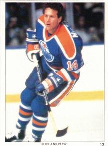 1990-91 Panini Super Poster Edmonton Oilers #13 Craig MacTavish Front