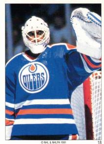 1990-91 Panini Super Poster Edmonton Oilers #18 Eldon Reddick Front