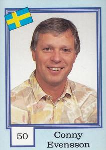 1992 Semic Jaakiekko (Finnish) Stickers #50 Conny Evensson Front