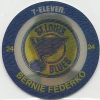1984-85 7-Eleven Discs #NNO Bernie Federko Front