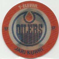 1984-85 7-Eleven Discs #NNO Jari Kurri Front