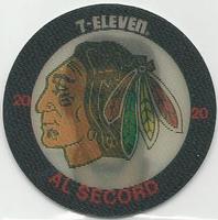 1984-85 7-Eleven Discs #NNO Al Secord Front