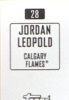 2003-04 Topps Mini Stickers #28 Jordan Leopold Back