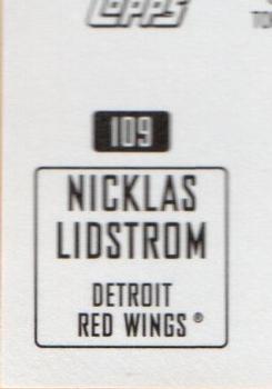 2003-04 Topps Mini Stickers #109 Nicklas Lidstrom Back