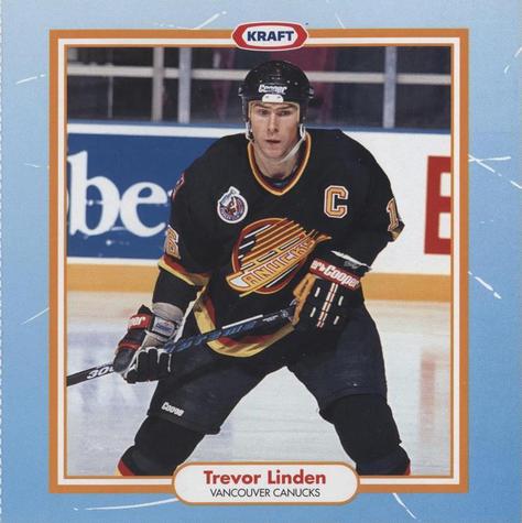 1993-94 Kraft NHL Superstar Recipes #NNO Trevor Linden Front