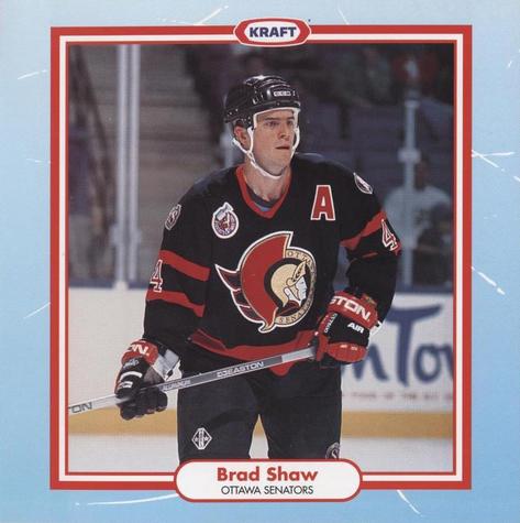 1993-94 Kraft NHL Superstar Recipes #NNO Brad Shaw Front