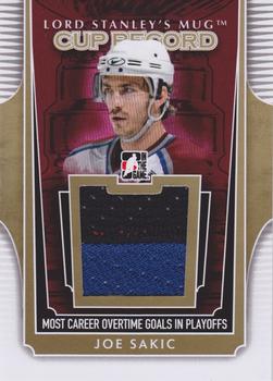 2013-14 In The Game Lord Stanley's Mug - Cup Record Gold #CR-16 Joe Sakic Front