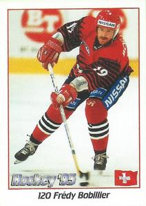 1995 Panini World Hockey Championship Stickers (Finnish/Swedish) #120 Fredy Bobillier Front