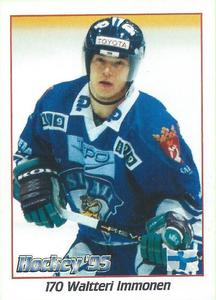 1995 Panini World Hockey Championship Stickers (Finnish/Swedish) #170 Waltteri Immonen Front