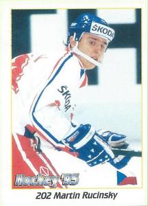 1995 Panini World Hockey Championship Stickers (Finnish/Swedish) #202 Martin Rucinsky Front