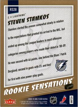 2009-10 Ultra - Rookie Sensations #RS28 Steven Stamkos Back