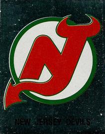 1987-88 Panini Hockey Stickers #71 New Jersey Devils Logo Front