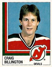 1987-88 Panini Hockey Stickers #72 Craig Billington Front