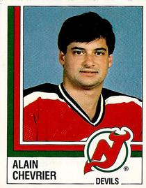 1987-88 Panini Hockey Stickers #73 Alain Chevrier Front